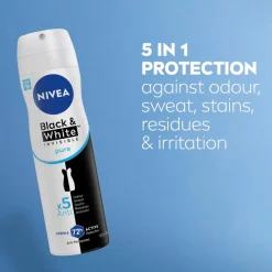 Nivea Black & White Invisible Pure Antitranspirant Spray Sale
