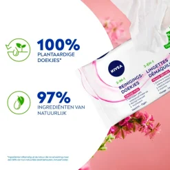 Nivea Skincare NIVEA 3-In-1 Verzachtende Reinigingsdoekjes