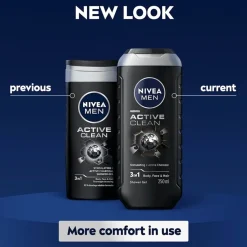 Nivea Men Active Clean 3-in-1 Douchegel New