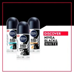 Nivea Men Black & White Invisible Ultimate Impact Antitranspirant Roller Hot