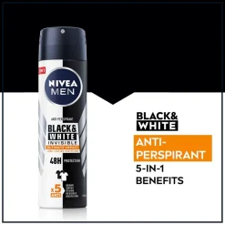 Nivea Men Black & White Invisible Ultimate Impact Antitranspirant Spray Clearance
