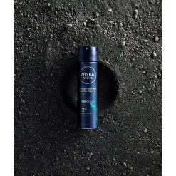 Nivea Men Deep Black Carbon Beat Antitranspirant Spray New