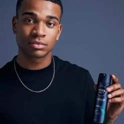 Nivea Men Deep Black Carbon Beat Antitranspirant Spray New