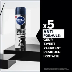 Nivea Men Invisible For Black & White Deodorant Spray New