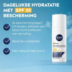 Nivea Men SPF30 Sensitive Dagelijkse Beschermende Hydraterende Crème New