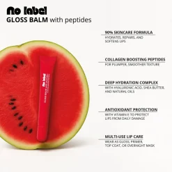 NO LABEL 02 Sheer Red Gloss Balm Clearance