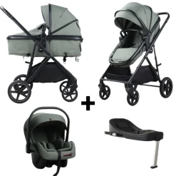 Novi Baby Novi Jaxx V2 4-in-1 Kinderwagen met Autostoel en Isofixbase Hot