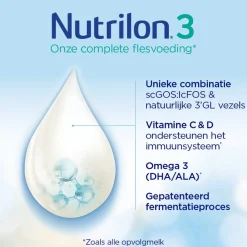 Nutrilon 3 Opvolgmelk Baby Flesvoeding 10-12 maanden