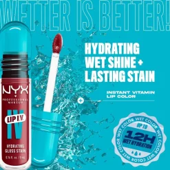 NYX Professional Makeup Lip IV 08 Drippin' In Rose Hydraterende Lipgloss Discount