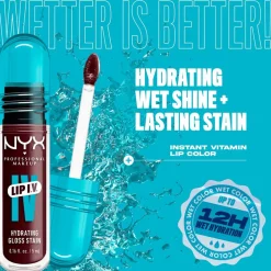 NYX Professional Makeup Lip IV 14 Mauve N' Moist Hydraterende Lipgloss New