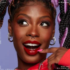 NYX Professional Makeup Shine Loud SHLP17 Rebel In Red Lipstick Discount