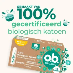 Ob o.b. Organic Cotton Normal Tampons Hot