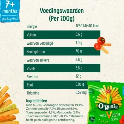 Organix 7+M Melty Veggie Groentesticks Best