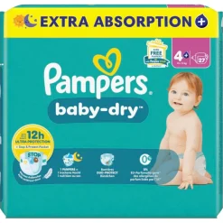 Pampers Baby-Dry Maat 4+ Luiers Hot
