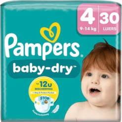 Pampers Baby-Dry Maat 4 Luiers Hot