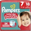 Pampers Baby-Dry Pants Maat 7 Luierbroekjes
