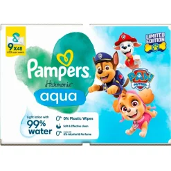 Pampers Harmonie Aqua Paw Patrol Babydoekjes Outlet