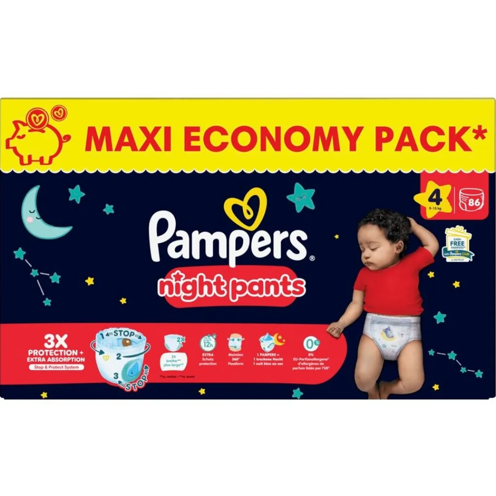 Pampers Night Pants Maat 4 Luierbroekjes Best