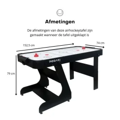 Pegasi airhockeytafel Blizzard inklapbaar Online