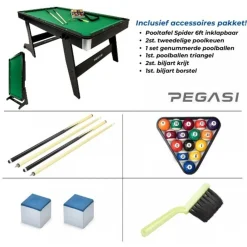 Pegasi pooltafel Spider inklapbaar Sale