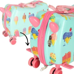 PerPhoenix Ride On Reiskoffer Kinderen Ijsjes Motief op Wielen Sale