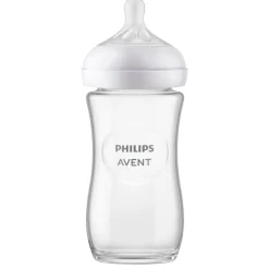 Philips Avent Natural Response Fles Glas 240ml – Flow 3 – BPS vrij- 1 fles Hot