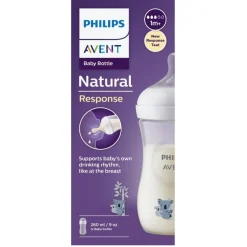 Philips Avent Natural Response SCY903/67 1m+ Koala Babyfles met Natuurlijke Zuigreflex Flesspeen Clearance