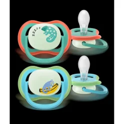 Philips Avent Soother Ultra Air 6-18M SCF376/28 Nighttime Fopspeen Sale