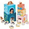 Playing Kids Boerderij Houten Stapelblokken Discount
