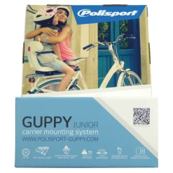 Polisport Achterzitje Guppy Junior licht/donker grijs Hot