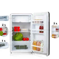 PRIMO PR151RKZ Energie E Retro Koelkast 93 L Hot