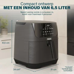 Princess 182061 Digital Aerofryer 6,5L 1800W New