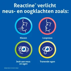 Reactine Cetirizine 10mg Filmomhulde Hooikoortstabletten Sale