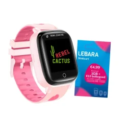 Rebel Cactus GPS Kindersmartwatch GO incl. gratis Lebara simkaart met tegoed Discount