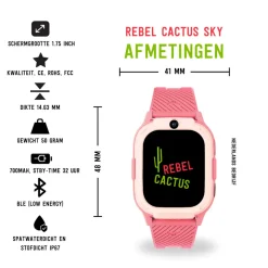 Rebel Cactus GPS Kindersmartwatch SKY Hot