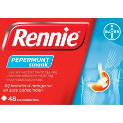 Rennie Pepermunt Kauwtabletten