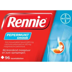 Rennie Pepermunt Kauwtabletten Outlet