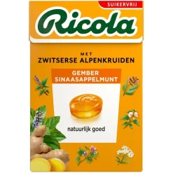 Ricola Gember Sinaasappelmunt Kruidenpastilles Online