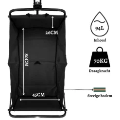 Rijoka Bolderkar Opvouwbaar Telescopische Stang en Crosswielen Sale