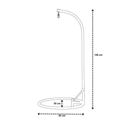 Rijoka Frame standaard voor Hangstoel New