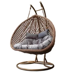 Rijoka Hangstoel Dubbel Eggy Rope Schommelstoel Luxe Rattan 2persoons Sale