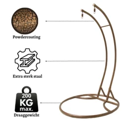 Rijoka Hangstoel Dubbel Eggy Rope Schommelstoel Luxe Rattan 2persoons Sale