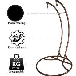 Rijoka Hangstoel Dubbel Eggy Twisted Schommelstoel Rattan 2persoons Best