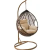 Rijoka Hangstoel Eggy Twisted Schommelstoel Rattan Lounge Tuinstoel New