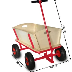 Rijoka Houten Bolderkar Luchtbanden Bolderwagen Outlet