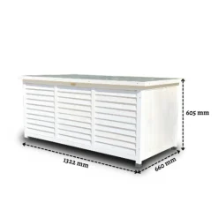 Rijoka Houten Opbergbox Metaal Dak Inhoud Tuinbox New