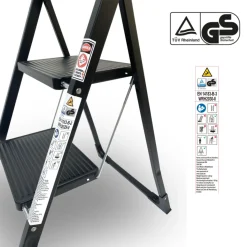 Rijoka Keukentrap Inklapbaar 2 Treden Huishoudtrap Anti slip treden Outlet