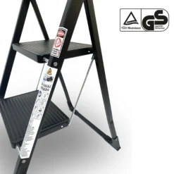 Rijoka Keukentrap Inklapbaar 3 Treden Huishoudtrap Anti Slip Treden New