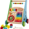 Rijoka Loopwagen Hout voor Baby Educatieve Looptrainer Anti Slip Wieltjes Babywalker Best