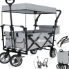 Rijoka Luxe Opvouwbare Bolderkar Bolderwagen met Dakje Draagtas Harde Bodem Hot